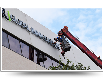 TheSignsGuy Lit Signs Installation