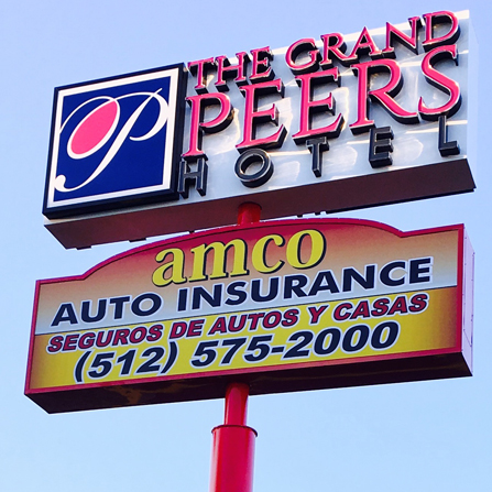 Grand Peers Hotel Pole Sign, Austin, TX