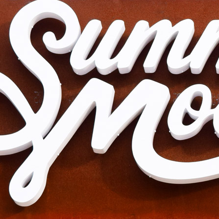 Summer Moon Reverse Channel Letter Sign